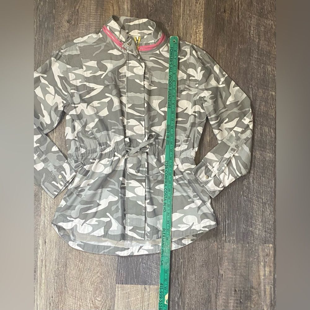 Tribal Jacket Grey White Camo Contrast Zippers Size Medium - Picture 6 of 8